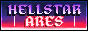 Hellstar Ares site button. Has a sunset as the background, and two spinning stars.